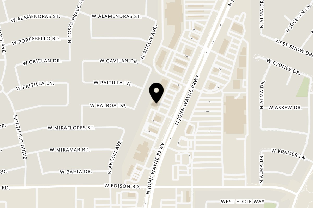 Map showing the location of Chilaquiles Modern Kitchen Maricopa on 20800 N John Wayne Pkwy STE 101 in Maricopa