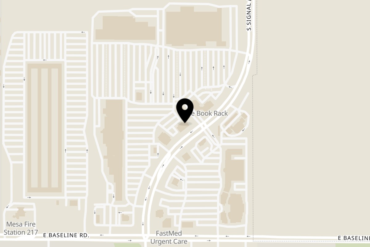 Map showing the location of Chilaquiles Modern Kitchen Signal Butte on 1804 S Signal Butte Rd in Mesa